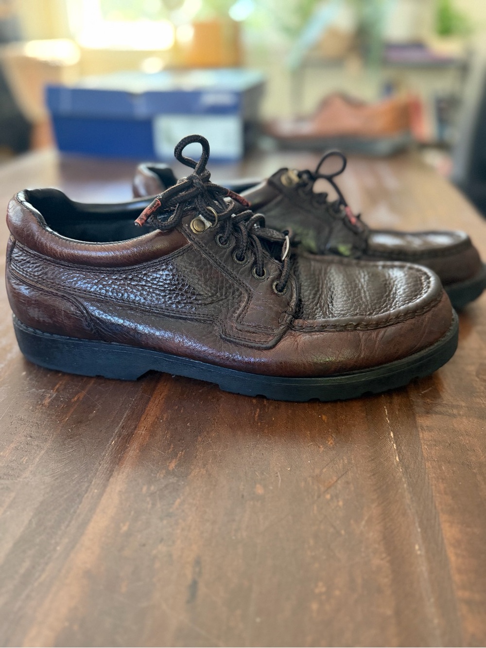 Bugle Boy Brown Country II Leather Lace-Up Casual Shoes - 11D